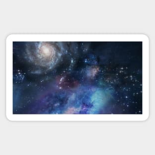 The Galaxy in the Outer Space Sticker